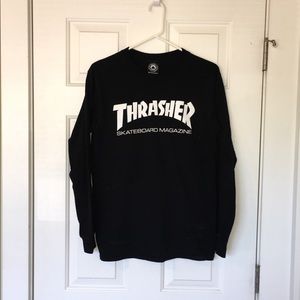 Black long sleeve Thrasher shirt